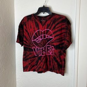 POPULAR GIRL Vibes Tie Dye Short Sleeve T-Shirt Women's